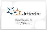 Data Migration for - Jitterbit · •Data Migration •Flexible •Standards-based connectivity •Quickly adapt to API updates •Easy •Business Analyst/SFDC Admin •Fully graphical,