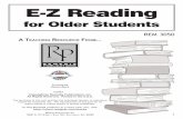 for Older Students - WikispacesReading.pdf · engage the interest and attention of all young learners. ... level is grade 2. ... the pupa changes into a butterfly or moth. When the