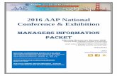 2016 AAP National Conference & Exhibitionaapexperience.org/wp-content/uploads/AAP-Managers-Packet-2016.pdf2016 AAP National Conference & Exhibition MANAGERS INFORMATION PACKET Planning
