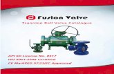 Trunnion Ball Valve Catalogue - Welcome to NCI Canada ·  · 2012-08-29Trunnion Ball Valve Catalogue. 2 ... Fusion Flanged Floating Ball Valves 1/2”-6”, ASME Class 150# - 600#
