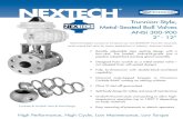 Trunnion-Style, Metal-Seated Ball Valves - Alan Cooks | … ·  · 2012-06-08NEXTECH High Performance, High Cycle, Low Maintenance, Low Torque Trunnion-Style, Metal-Seated Ball Valves