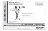 Exposed Urinal Flushometer with Side-Mount Operator ... · After installing FLAT SEAL (12) into FLUSHING UNIT (13), install FLUSHING UNIT (13) onto ADAPTER(11). Fig. 6b. 5 FLUSH OUT