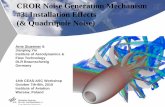 CROR Noise Generation Mechanism #3: Installation … Stuermer & Jianping Yin -> DLR CROR -> 14th CEAS-ASC Workshop -> 07.10.2010 Slide 7 Aeroacoustic Analysis @ Cruise Farfield Noise