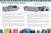 PERFECT BINDING MADE EASY DPB-500/500 PUR ... - … · PERFECT BINDING MADE EASY DPB-500/500 PUR • Quick and easy setup and changeover ... yet thin layer of PUR ensuring ... 52