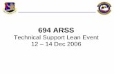 694 ARSS Technical Support LEAN - cpirecruiters.comcpirecruiters.com/wp-content/uploads/2011/08/airforce_1.pdf · Overview • Where and When: University of Florida REEF, 12 –14