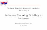 Advance Planning Briefing to Industry - IIS7proceedings.ndia.org/51A0/Skapin.pdf · Advance Planning Briefing to Industry ... SAPM taskings. Ohio Chapter ... Overview •T SPG Role