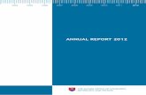 AnnuAl RepoRt 2012 - unms.sk · Control and Internal Audit 92 6. Economy and Budget Implementation 112 7. Slovak Cyclotron Centre 182 8. European Affairs and Standardisation 192 9.