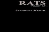 RATS - Estima 9 Reference Manual.pdf · RATS REFERENCE MANUAL VERSION 9.0 ... MVSTATS — Moving Statistics and Fractiles ... STATISTICS — Sample Statistics ...