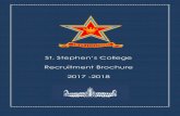 St. Stephen’s Collegeststephens.edu/Recruitment_ Brochure_2017-18.pdf · Prime Minister, Smt ... The world’s most prestigious recruiters. ... Every company that comes on-campus