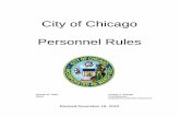 CITY OF CHICAGO PERSONNEL RULES · City of Chicago Personnel Rules Richard M. Daley George H. Arteaga Mayor Commissioner Department of Human Resources Revised ... Personnel Management