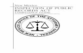 New Mexico INSPECTION OF PUBLIC RECORDS ACT · amendments codified the definition of protected personal identifier ... The Inspection of Public Records Act ... matters of opinion
