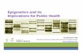 Epigenetics and its Implications for Public Health and its Implications for Public Health ... ILAR Journal, 53, 3‐4 ... Epigenetics: relevance and ...