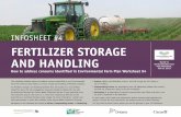 INFOSHEET #4 FERTILIZER STORAGE - … · Fertilizer rinsate must be treated in the same manner as the OPTION 1 ... • OPEP Grower Pesticide Safety Course Manual. 7 MANAGEMENT OF
