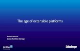The age of extensible platforms - Schlumberger/media/files/developer/user_groups/ocean... · The age of extensible platforms Horacio Bouzas ... Geophysics Geology Reservoir ... Ocean