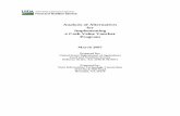 Analysis of Alternatives for Implementing a Cash Value ... · Analysis of Alternatives for Implementing a Cash ... and Nutrition Service and the project’s ... ornamental/decorative