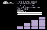Prepare and clear areas for counter and takeaway service · UT10834 Prepare and clear areas for counter and takeaway service The aim of this unit is to develop your knowledge, understanding