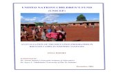 UNITED NATIONS CHILDREN’S FUND (UNICEF) NATIONS CHILDREN’S FUND (UNICEF) AN EVALUATION OF THE EDUCATION PROGRAMME IN REFUGEE CAMPS IN WESTERN TANZANIA FINAL REPORT SUBMITTED BY:
