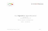 The OpenCL Specification - The Khronos Group Inc€¦ ·  · 2018-02-20The OpenCL Specification Version: 2.1 Document Revision: 24 Khronos OpenCL Working Group ... 134 5.3.2 Querying