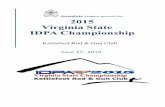 Springfield Armory presents the 2015 Virginia State IDPA ... Virginia IDPA...2015 Virginia State IDPA Championship Match Sponsor ... Homer Miller * Tom Murray * Greg Owens * Tom Pardue,