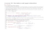 Lesson 32: Iteration and approximation - math.ubc.caisrael/m210/lesson32.pdfLesson 32: Iteration and approximation ... i.e. the difference between the maximum of Psum(N) ... (3.2)