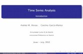 Time Series Analysis - Introduction - Escuela Técnica …€¦ ·  · 2012-08-01Time Series Analysis: Forecasting and Control, ... 1996. Time Series Analysis by State Space Methods,