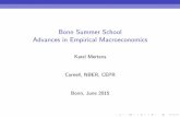 Bonn Summer School Advances in Empirical … ·  · 2017-09-24Aoki, 1990, ‘State Space Modeling of Time Series’ Durbin and Koopman, 2012, ‘Time Series Analysis by State Space