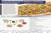 Andouille Sausage & Chicken Jambalaya - Blue Apron the jambalaya: Serve your dish: Brown the chicken thighs: Start the jambalaya: Prepare the ingredients: Brown the sausage: Wash and
