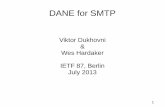 DANE for SMTP - IETF | Internet Engineering Task Force #1: Fake MX Records MX Prior ity #1 MX Priorit y #2 M X Pri ori ty # 3 Sender’s MTA Receiver’s MTA’s ‘Plain’ DNS Records