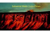Subaerial Mafic Lava Flows - University of Minnesota Duluthrmorton/ronshome/Volcanology/subaeriallavasclass.… · more mobile lava below • If forward pull of mobile lava is large