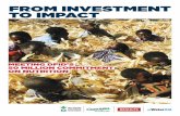 From investment to impact - RESULTS UK Investment to... · US$ 1 billion of ODA to nutrition, ... full course of an intervention, ... From investment to impact