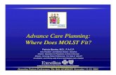 0845 Advance Care Planning Where Does MOLST Fit · Advance Care Planning: Where Does MOLST Fit? Patricia Bomba, M.D., ... Nonhospital Do Not Resuscitate (DNR) ... • Study of 180