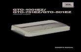 GTO-1001EZ/ GTO-751EZ/GTO-501EZ - Sonic Electronixassets.sonicelectronix.com/manuals/jbl/gto_mono_manuals.pdf · OWNER’S MANUAL GTO-1001EZ/ GTO-751EZ/GTO-501EZ subwoofer ampliﬁer.