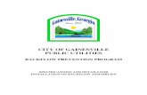 BACKFLOW PREVENTION PROGRAM - Gainesville, … · city of gainesville public utilities backflow prevention program specifications and details for installation of backflow assemblies