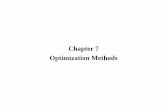 Chapter 7 Optimization Methods - Inspiring Innovationypeng/NN/F11NN/lecture... · Chapter 7 Optimization Methods. ... • Combinatorial optimizationCombinatorial optimization –