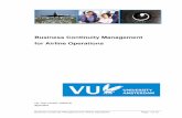 Business Continuity Management for Airline Operations · Business Continuity Management for Airline Operations Page 3 of 72 Summary Businesses of all sizes heavily depend on their