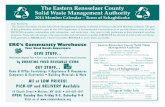 The Eastern Rensselaer County Solid Waste Management … Rensselaer County Solid Waste ... The Eastern Rensselaer County Solid Waste Management Authority is pleased to bring you the