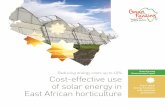 Green Farming Cost-effective use of solar energy in Green ... · Cost-effective use of solar energy in East African horticulture Reducing energy costs up to 40% Green Dutch Energy