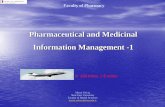 Pharmaceutical and Medicinal Information Management -1docs.neu.edu.tr/staff/mesut.yalvac/Pharmaceutical and Medicinal...Pharmaceutical and Medicinal Information Management -1 ... There