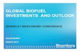 GLOBAL BIOFUEL INVESTMENTS AND OUTLOOK · GLOBAL BIOFUEL INVESTMENTS AND OUTLOOK ... Other=electric vehicles, compressed natural gas, liquefied natural gas.