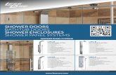 Download Brochure - aaadistributor.com · D H MODEL BATHTUB DOORS F • Swing-out glass door • Glass thickness: 1/4 in (6 mm) • Glass type: clear tempered • Construction: frameless
