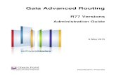 Gaia Advanced Routing - MCT Expertmctexpert.net/wp-content/uploads/2016/04/CP_R77_Gai… ·  · 2016-04-07Gaia Advanced Routing R77 Versions Classification: Protected ... cp_techpub_feedback@checkpoint.com?subject=Feedback
