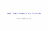 Gulf%CoastRestoraon%Ac.vi.es% - gcoos.tamu.edugcoos.tamu.edu/meetingreports/2015-Mar/Howden.pdf · About the Gulf Coast Ecosystem Restoration Council In July 2012, in response to