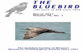 THE BLUEBIRD - The Audubon Society of Missouri · beckbugs@semo.net June Newman*+, Vice-President (2012) 209 Santa Fe Street ... Deadlines for submission of material for publication