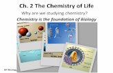 The Chemistry of Life - Katy ISDstaff.katyisd.org/sites/thsbiologyapgt/Documents/Unit 02... ·  · 2014-08-11Ch. 2 The Chemistry of Life . AP Biology Proton Neutron Electron ...