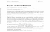 Local Conditional Inﬂuence - University of California ...ypoon.ucr.edu/publications/50.pdf · Local Conditional Inﬂuence ... applies the chain rule, and takes implicit derivatives