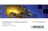 Auditing IT Governance - isacantx.org Lunch - Auditing IT... · IIA Standards and Strategic Value Role of Internal Audit . 3 ... Strategic and Operational Planning Strategic ... organization