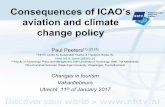 Consequences of ICAO’s aviation and climate change policy Paul Peeters.pdf · Consequences of ICAO’s aviation and climate change policy ... •ICAO CAEP/10 –Working Group 3