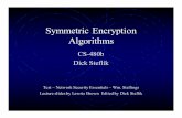 Symmetric Encryption Algorithmslibvolume3.xyz/.../symmetriccipherspresentation1.pdf•most symmetric block ciphers are based on a Feistel Cipher Structure •needed since must be able
