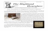 The Highland Hourglass - highlandcountyhistory.com · he was a student of law in the Universtiy of Virginia ... 1, 2014 at the Monterey Fire House. ... of the Highland Hourglass,