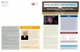 D PHILOSOPHY DEPARTMENT - Duquesne University | … Philosophy... · PHILOSOPHY DEPARTMENT 3 0 3 ... humanities’. ... Humanlife and the Advent of Philosophy: A Theory of Philosophical